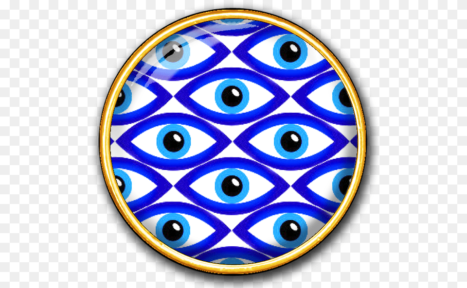 Evil Eye Pattern 18k Gold Gold, Pottery, Art, Porcelain, Face Png Image