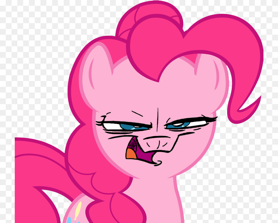 Evil Face Meme Mlp Pinkie Pie Scared, Purple, Baby, Person, Art Free Png Download