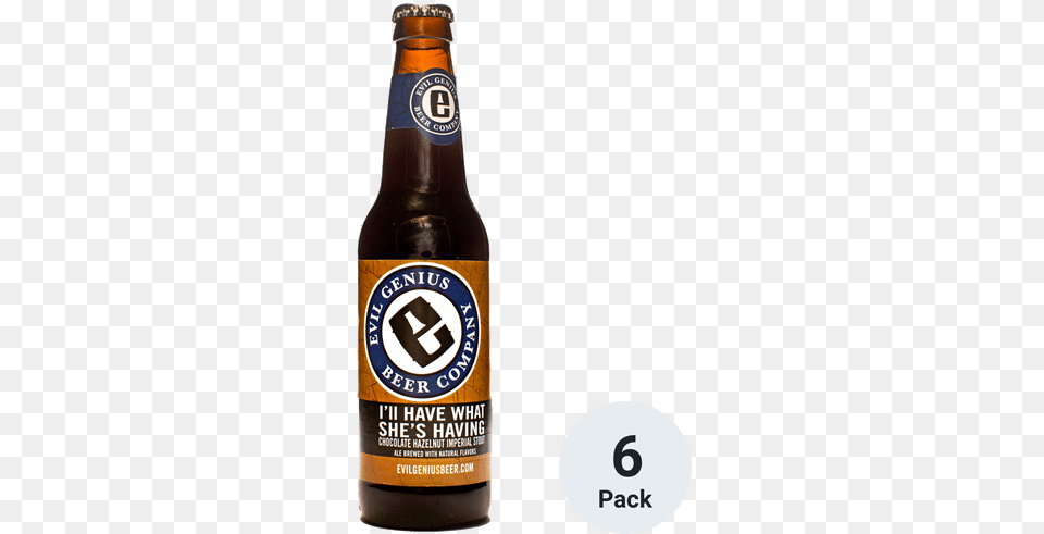 Evil Genius Il Have What Shes Having Brooklyn Lager, Alcohol, Beer, Beer Bottle, Beverage Png