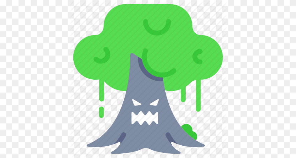 Evil Halloween Haunted Horror Spooky Tree Willow Tree Icon, Green, Plant, Person, Outdoors Free Transparent Png