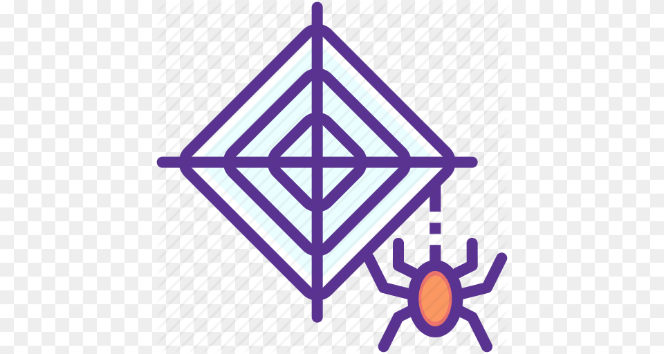 Evil Halloween Horror Insect Scary Spider Web Icon, Animal, Invertebrate Png