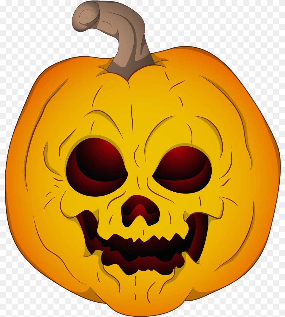 Evil Halloween Transparent U0026 Clipart Download Ywd, Food, Plant, Produce, Pumpkin Png