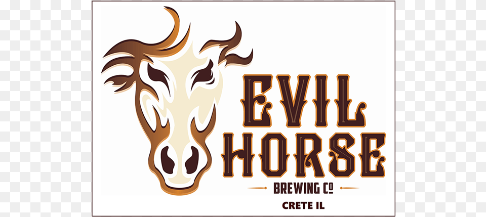 Evil Horse Brewing Co Evil Horse Brewing Company, Advertisement, Animal, Cattle, Livestock Png Image