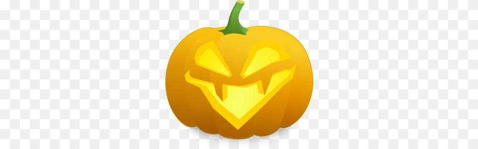 Evil Jack O Lantern Clip Art, Food, Plant, Produce, Pumpkin Png Image