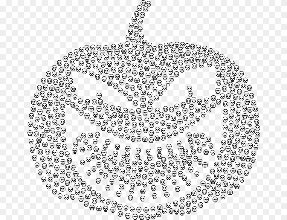 Evil Jack O Lantern Silhouette 4 Skull Emoji Crpf Symbol Hd, Gray Free Transparent Png