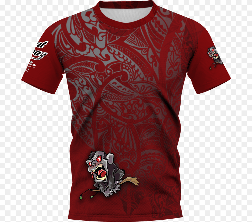 Evil Monkey Jersey T Shirt, Clothing, Pattern, T-shirt, Person Png Image