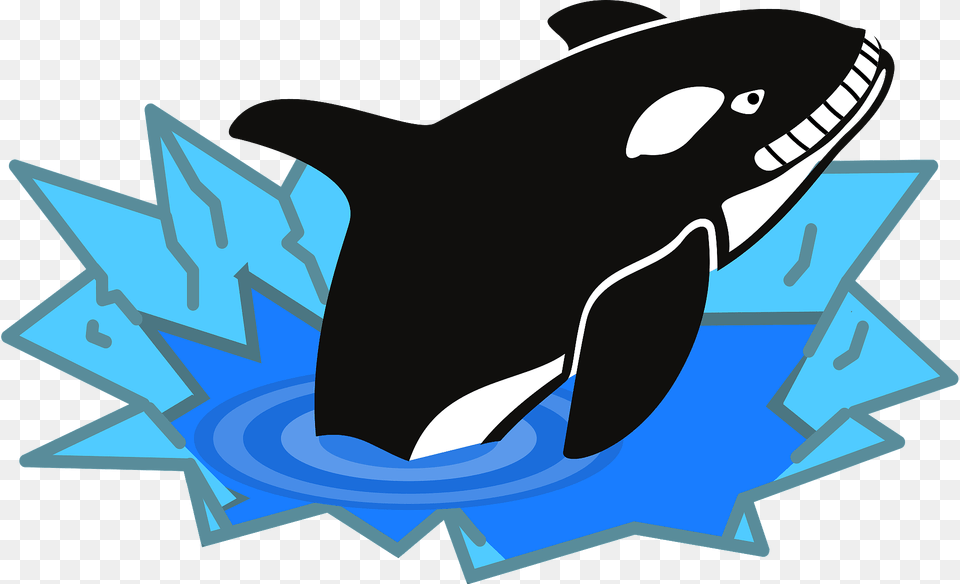 Evil Orca Smiling Clipart, Animal, Mammal, Sea Life, Whale Free Png