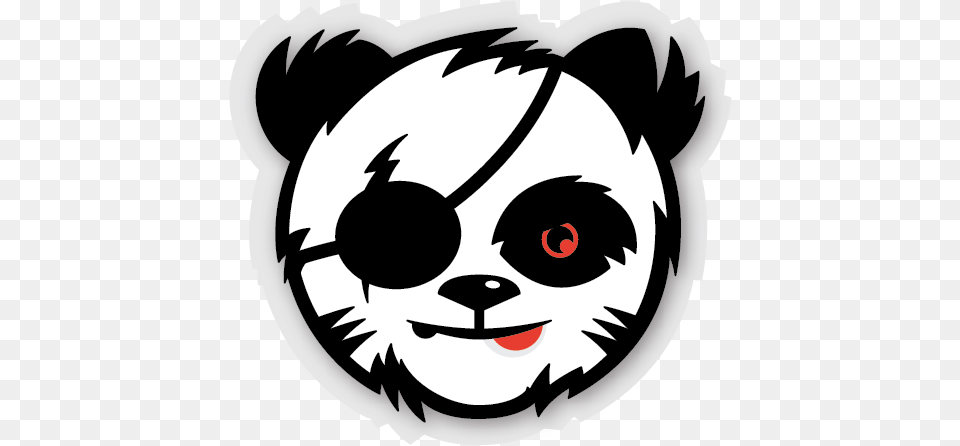 Evil Panda Graphic Panda Logo Head, Stencil, Baby, Person, Face Free Png Download
