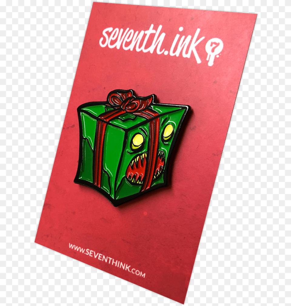 Evil Present Enamel Pin By Seventh Lapel Pin, Book, Publication Free Png Download