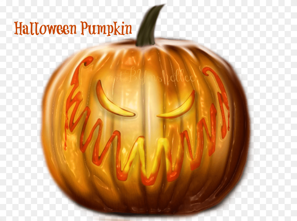 Evil Pumpkin, Food, Plant, Produce, Vegetable Png Image