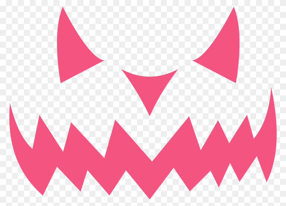 Evil Pumpkin Face Silhouette, Logo, Pattern Free Png Download