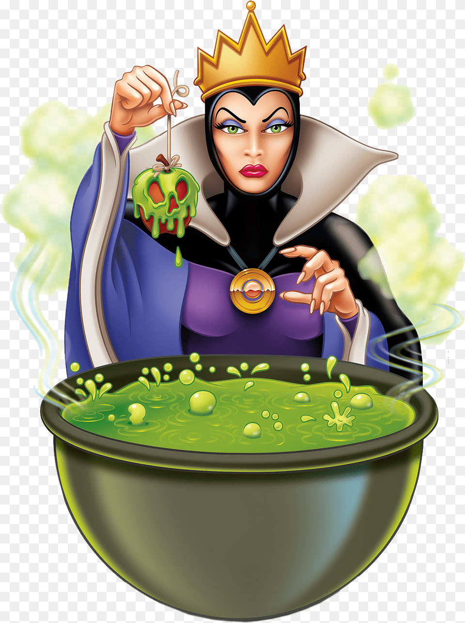 Evil Queen Clipart Hq Image Evil Queen Poison Apple, Meal, Food, Dish, Adult Png