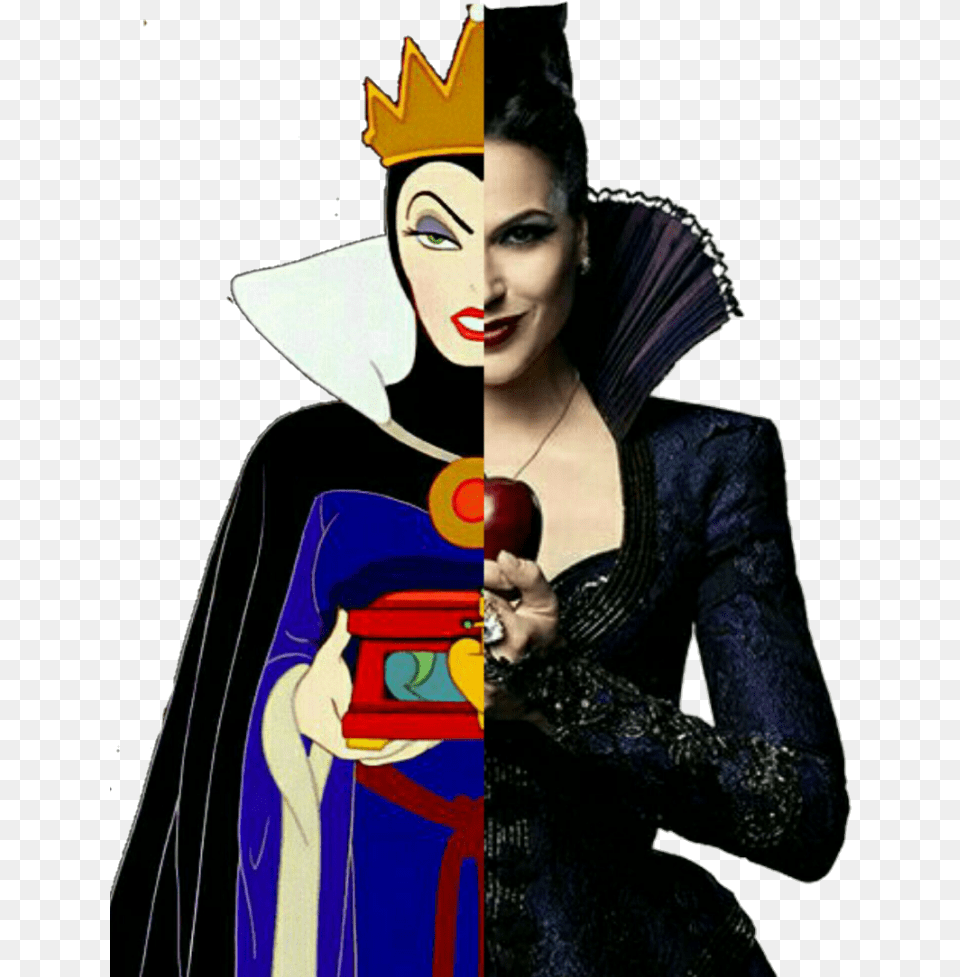 Evil Queen Disney Ouat Sticker Evil Queen Disney, Cape, Clothing, Costume, Person Png