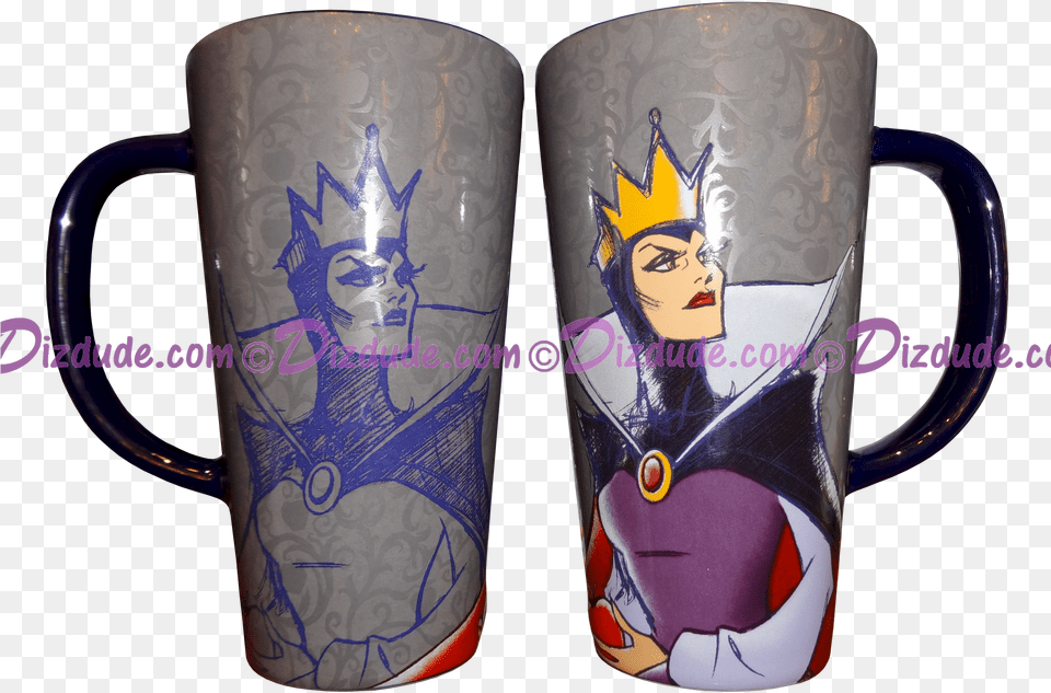 Evil Queen From Snow White Mug Cartoon, Cup, Face, Person, Head Png