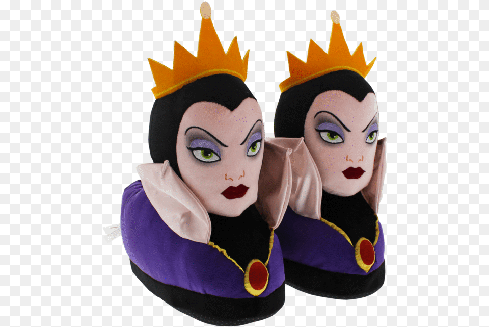 Evil Queen Slippers U2013 Happy Feet Costume, Face, Head, Person, Baby Png Image