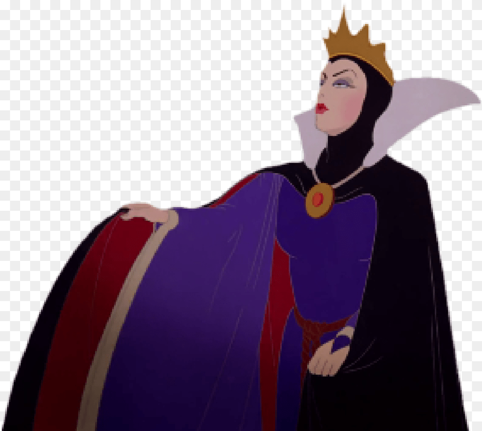 Evil Queen Transparent Cartoon Evil Queen Snow White, Fashion, Cape, Clothing, Person Png