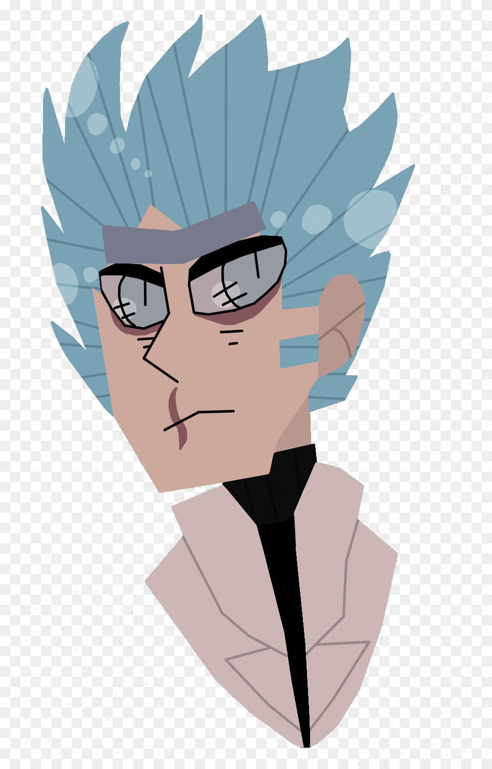 Evil Rick Lineless Drawing Request Cartoon, Person, Face, Head Free Png Download