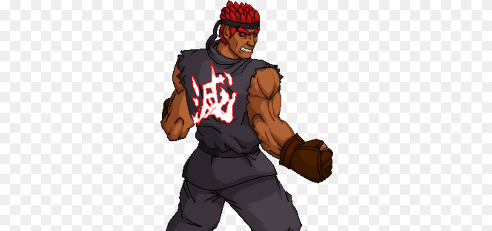 Evil Ryu Cartoon, Glove, Person, People, Clothing Free Transparent Png