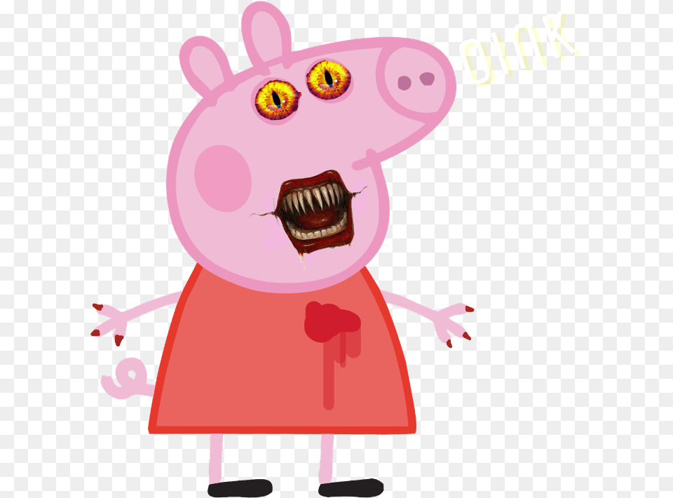 Evil Scary Peppa Pig, Animal, Bear, Mammal, Wildlife Png Image