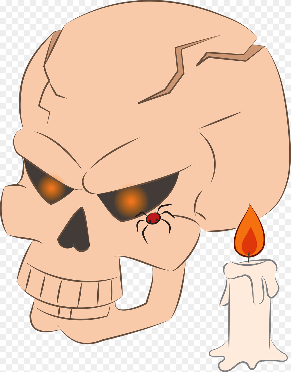 Evil Skull Clipart, Baby, Person, Art, Drawing Png Image