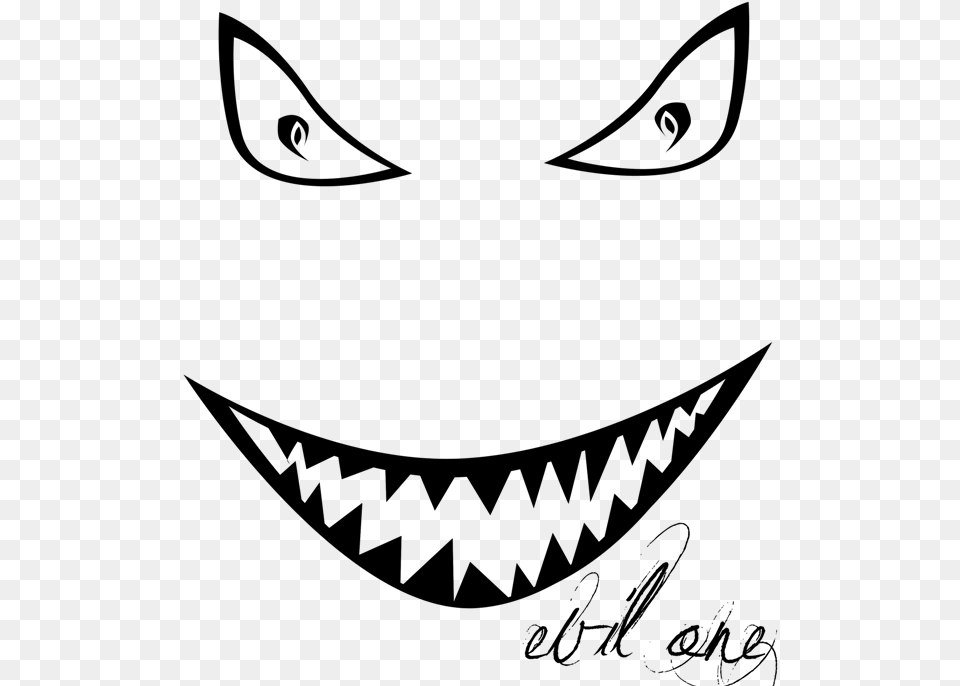 Evil Smile Drawing At Getdrawings Evil Smile, Gray Free Transparent Png