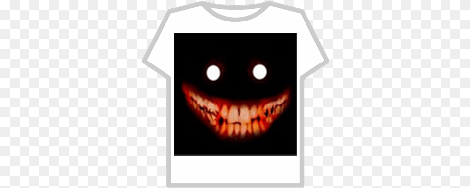 Evil Smile Face Roblox Scp 087, Clothing, T-shirt, Body Part, Mouth Png Image