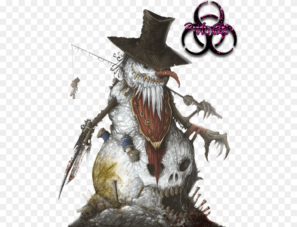 Evil Snowman True Form Dampd Mimic, Animal, Bird, Clothing, Hat Free Png