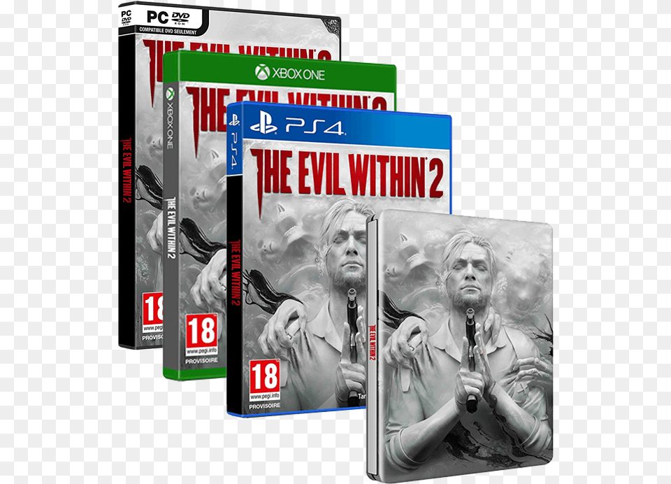 Evil Within 2 Steelbook Download Evil Within 2 Pc Game Cover, Adult, Person, Man, Male Free Png