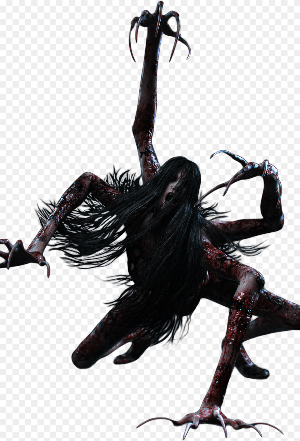 Evil Within Monster Art, Electronics, Hardware, Adult, Female Free Png