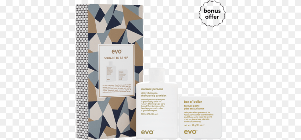 Evo Box O39 Bollox Square To Be Hip Graphic Design, Bottle, Lotion, Cosmetics, Perfume Free Png