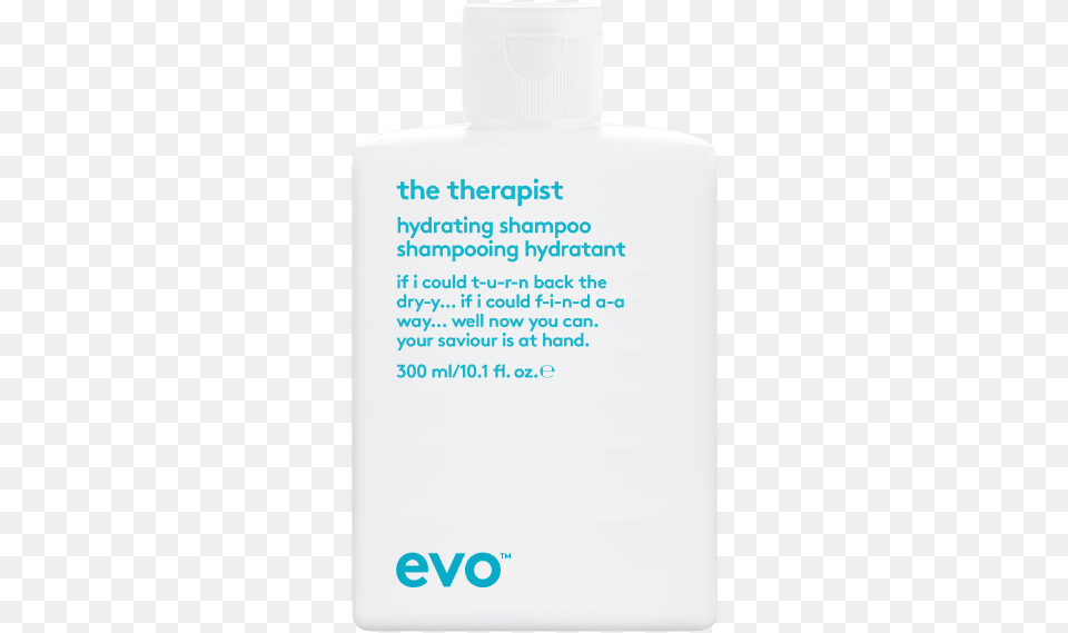 Evo The Therapist Hydrating Shampoo Evo The Therapist Hydrating Shampoo, Bottle, Lotion Png