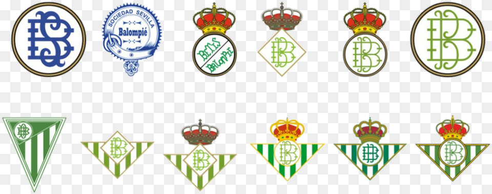 Evolucion Del Escudo Del Betis, Badge, Logo, Symbol Free Transparent Png