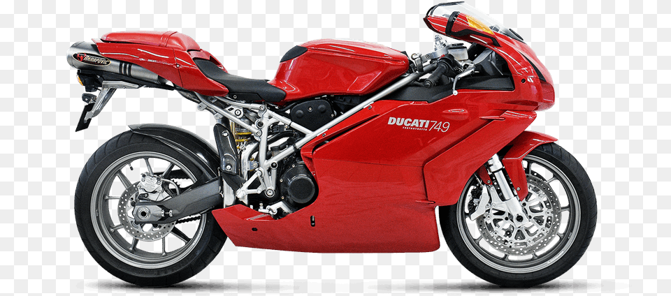 Evolution Line Titanium Exhaust For Ducati 999 Biposto Testastretta 03 04 Motorcycle, Vehicle, Transportation, Machine, Spoke Free Transparent Png