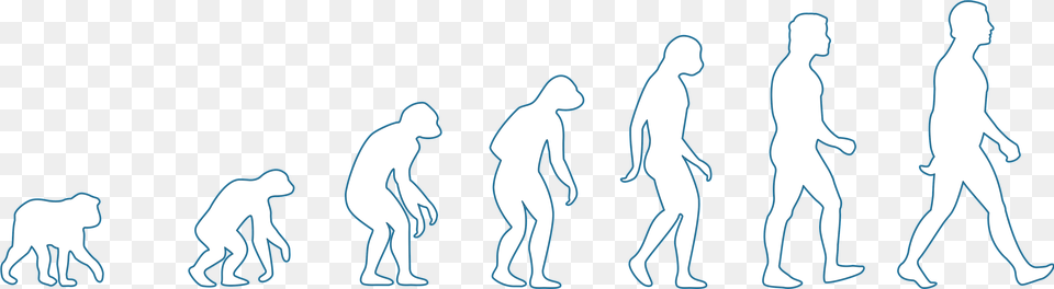 Evolution Of Man Cycling, Silhouette, Adult, Male, Person Free Png Download