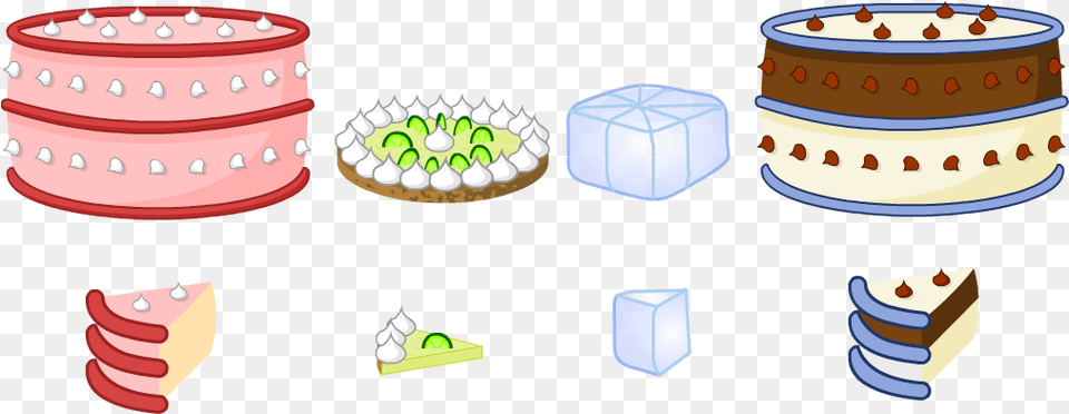 Evolution Of The Cakes Battle For Dream Island Cake, Food, Meal, Birthday Cake, Cream Png Image