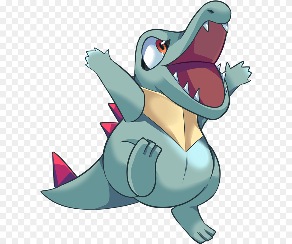 Evolution Transparent Totodile, Animal, Fish, Sea Life, Shark Free Png Download