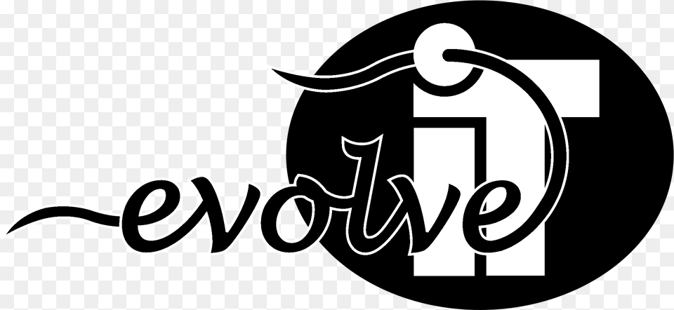 Evolve It Logo Black And White Graphic Design, Text, Animal, Kangaroo, Mammal Free Png