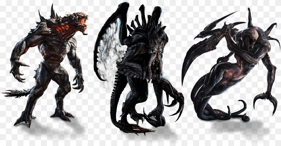 Evolve Stage 2 Picture Evolve Video Game All Monsters, Accessories, Adult, Male, Man Png