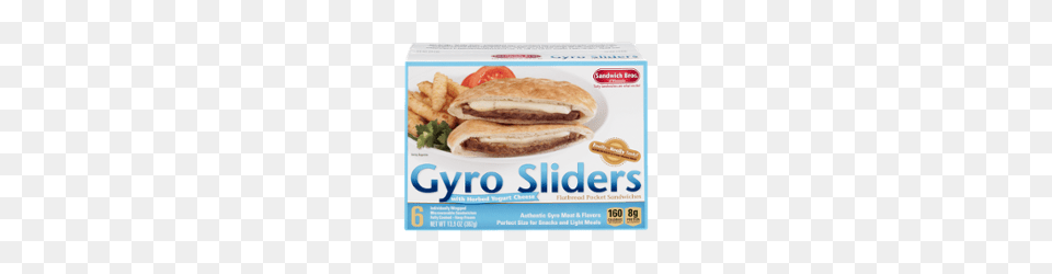 Ewgs Food Scores Sandwich Bros Gyro Sliders Tender Seasoned, Lunch, Meal, Burger Png Image
