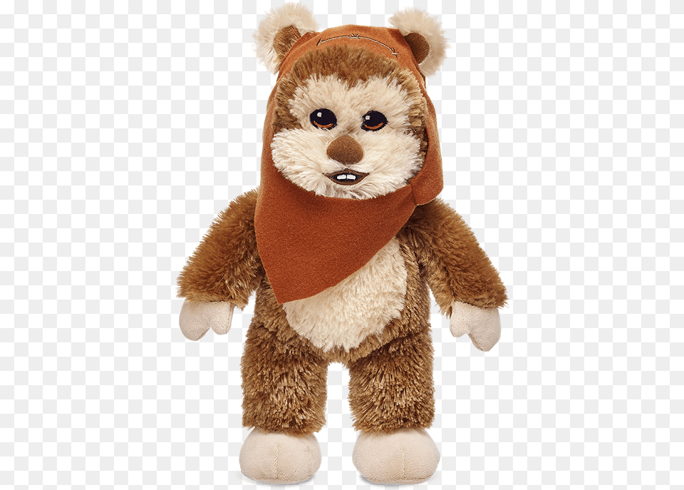Ewok As A Build Ble Character Tapping Into The Star Mini Ewok Stuffed Toy Star Wars At Build A Bear, Plush, Teddy Bear Png