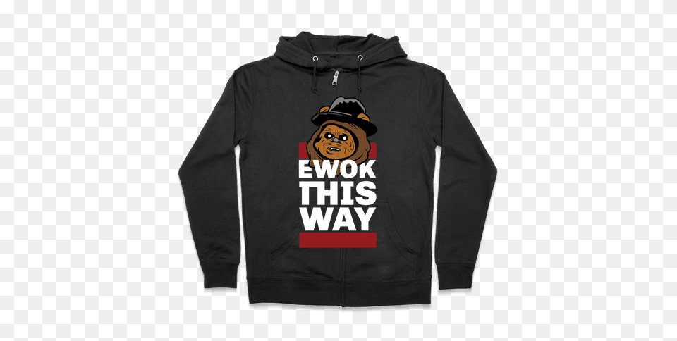 Ewok Hooded Sweatshirts Lookhuman, Sweatshirt, Sweater, Knitwear, Hoodie Png Image