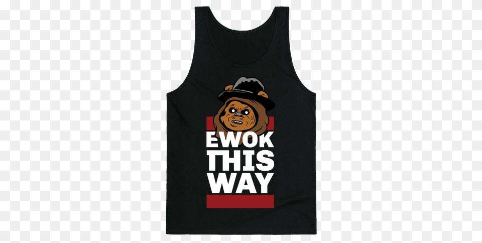 Ewok This Way Tank Top Lookhuman, Clothing, Tank Top, Person, Face Png