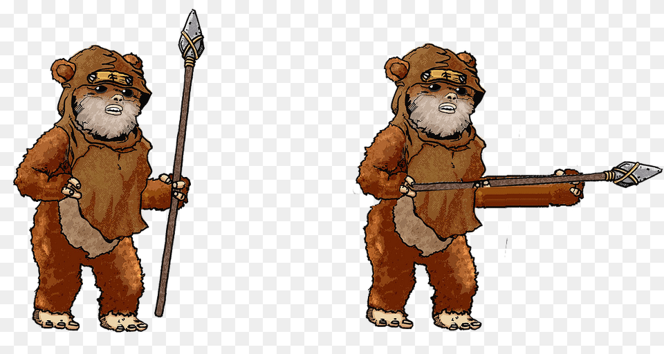 Ewok Time, Baby, Person, Spear, Weapon Free Png Download