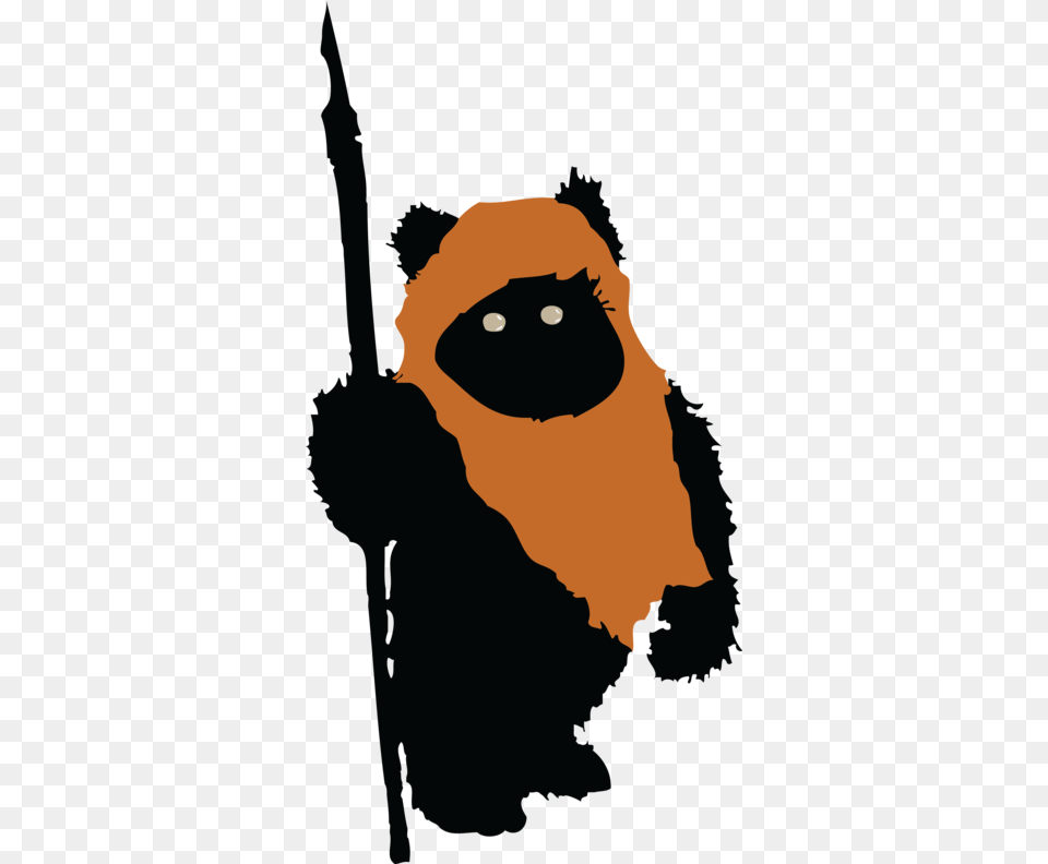 Ewok Vector By Azza Com On Ewok Silhouette, Baby, Person, Animal, Beak Png