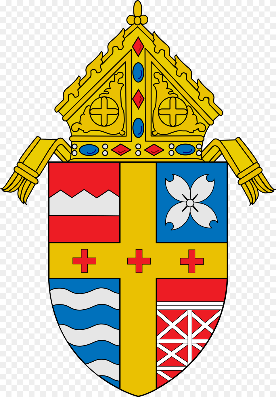 Ex Marine Harassed Threatened Catholic Diocese From Diocese Of Arlington Coat Of Arms, Armor, First Aid, Shield Png Image