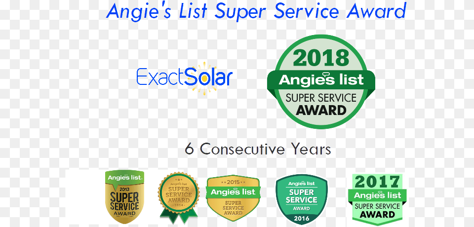 Exact Solar Earns Sixth Angie S List Award In Parallel, Logo, Text Free Png Download