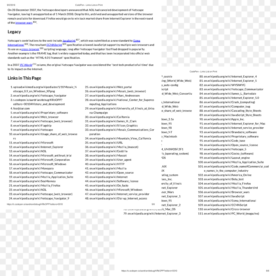 Example Of A Couple Printed Pages Showing The Links Printing, Page, Text Free Transparent Png