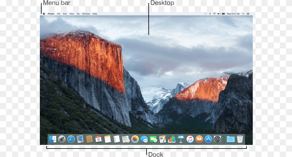 Example Of A Desktop Mac Os X, Mountain Range, Peak, Outdoors, Nature Free Png