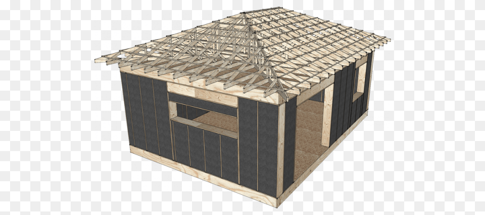 Example Of A Sloping Roof For A Custom House House Roof Pop Up, Architecture, Building, Countryside, Hut Png Image