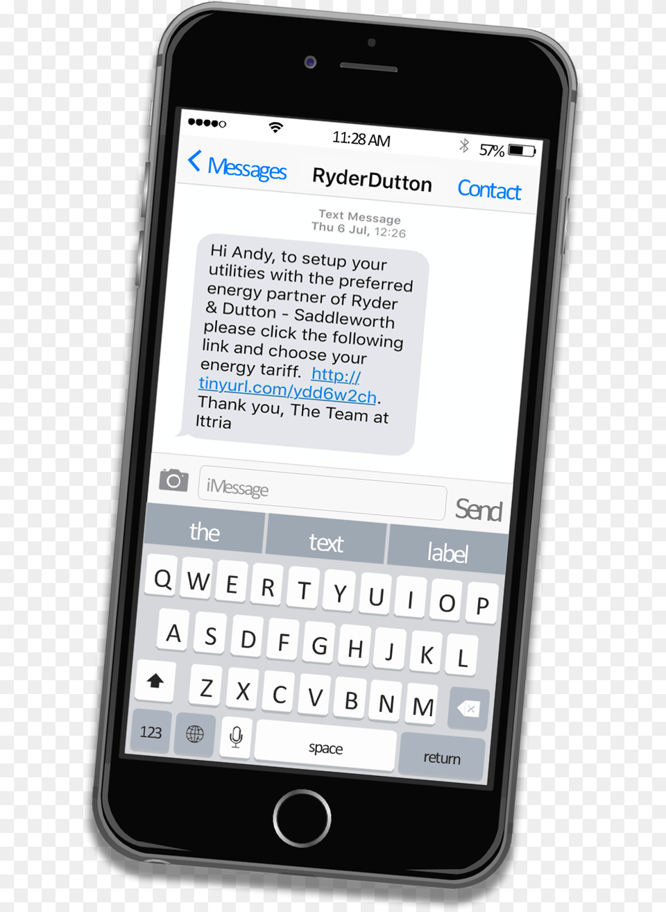 Example Of Text Message Mobile Device, Electronics, Mobile Phone, Phone Free Png